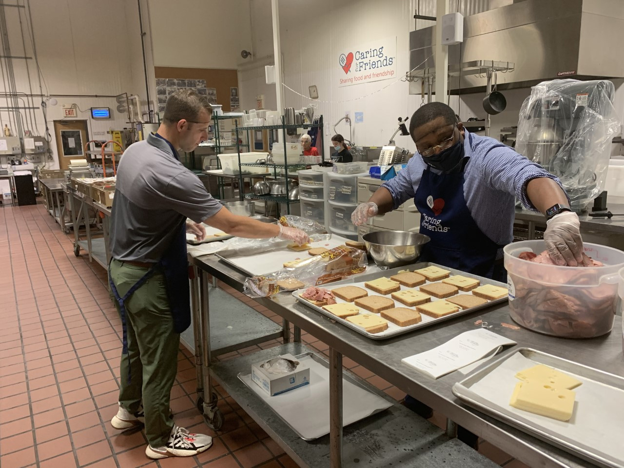 Otis Employees - More than 500 sandwiches were packed for homeless families and veterans through the non-profit Caring for Friends in Philadelphia. 
