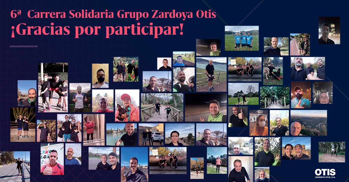 Finaliza con éxito la 6ª Carrera Solidaria inclusiva Grupo Zardoya Otis