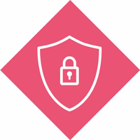 Diamond lock icon