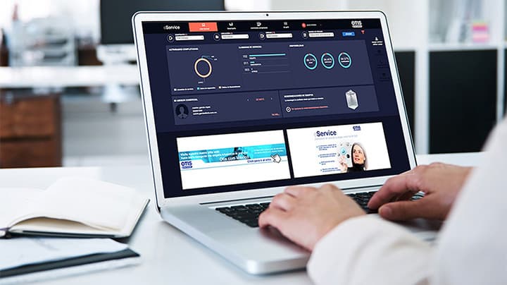 person-on-laptop-otis-eservice-screen