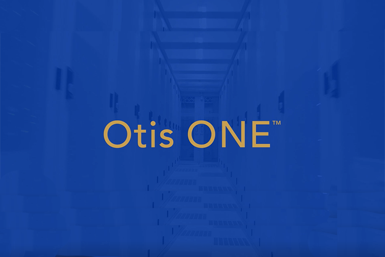 Otis one with blue background