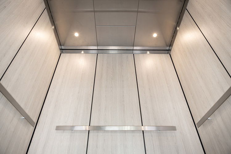 Inside view of a Gen3 Core elevator