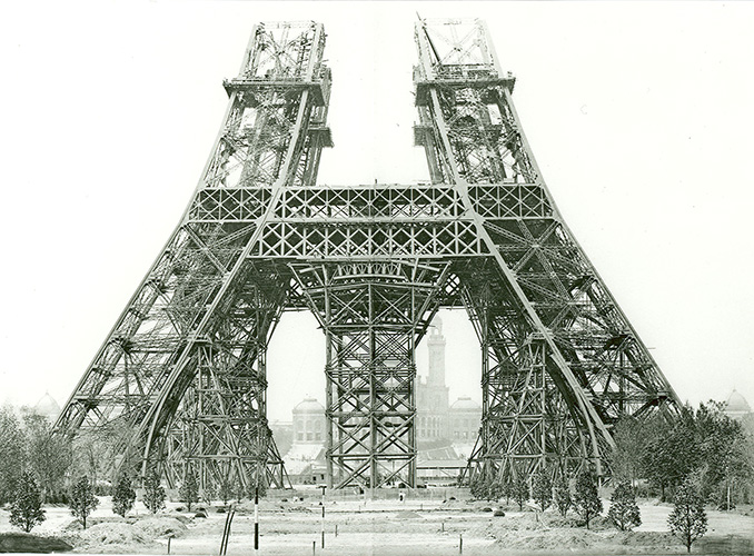 Image of the bottom of the Eiffel Tower
