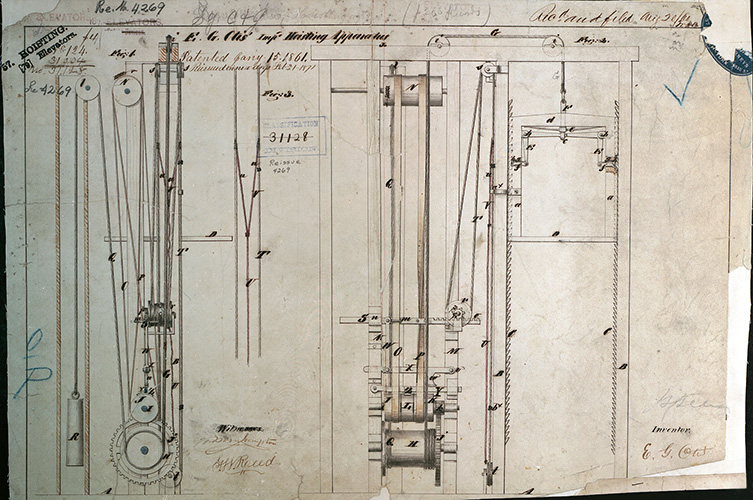 Drawing of first patent
