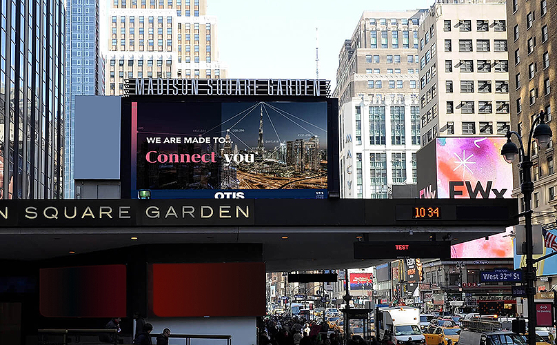 Madison Square Garden Billboard in New York, USA