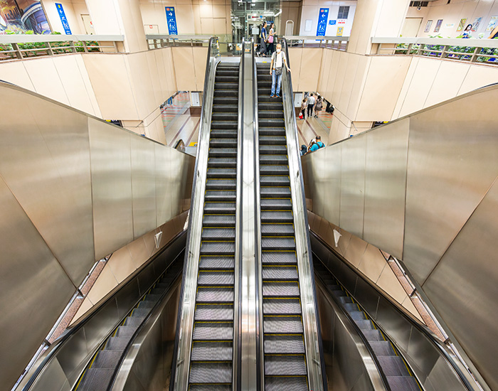 Singapore Mass Rapid Transit escalators
