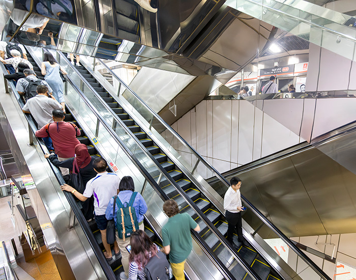 Singapore Mass Rapid Transit escalators
