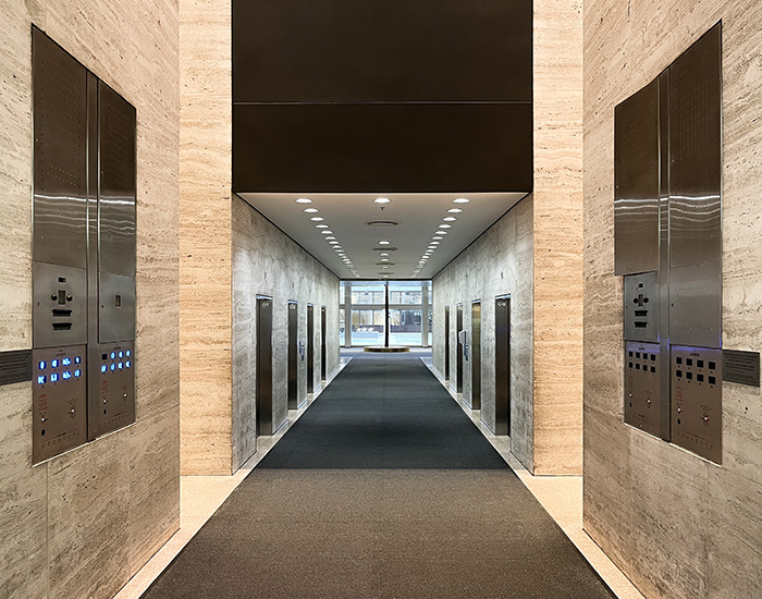 Interior hallway at Place Ville Marie