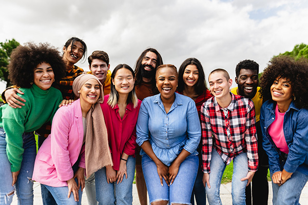 Group of community members smiling