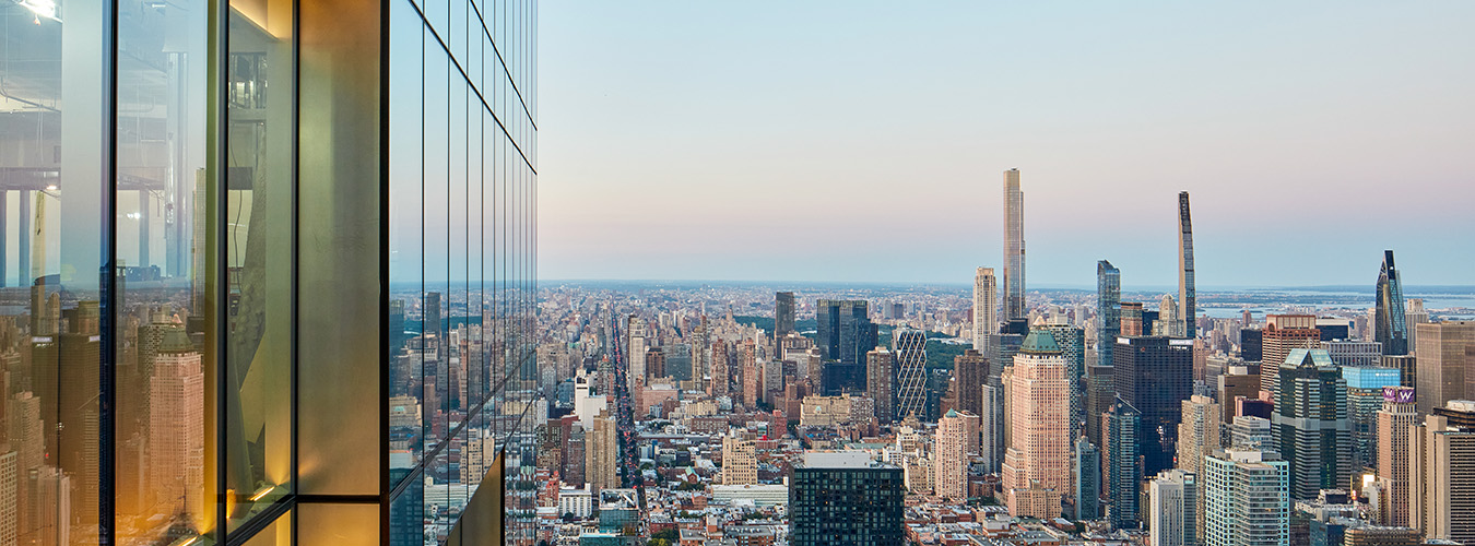 New York City skyline with The Spiral