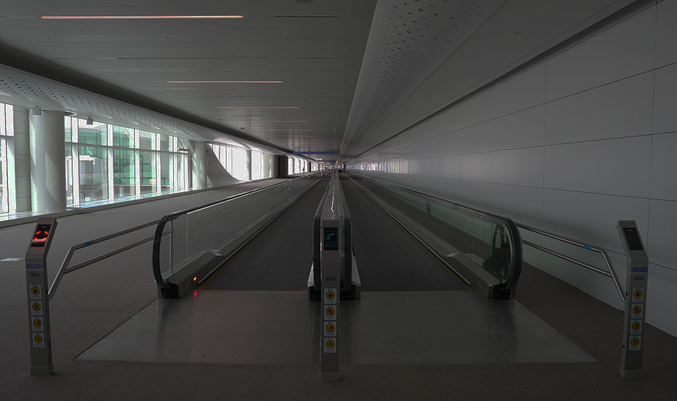 Moving walk at Incheon International Airport