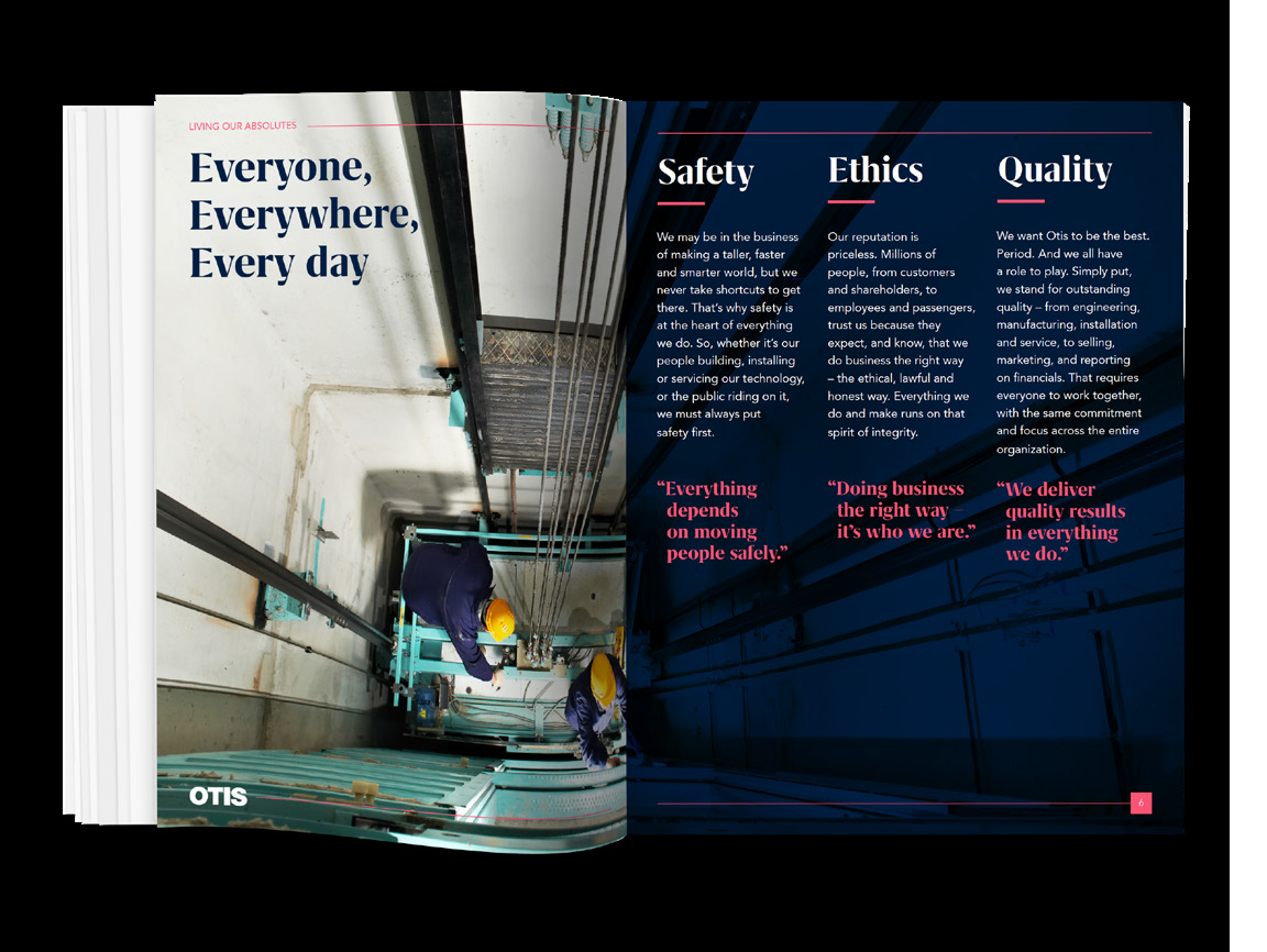 Otis safety ethics and quality